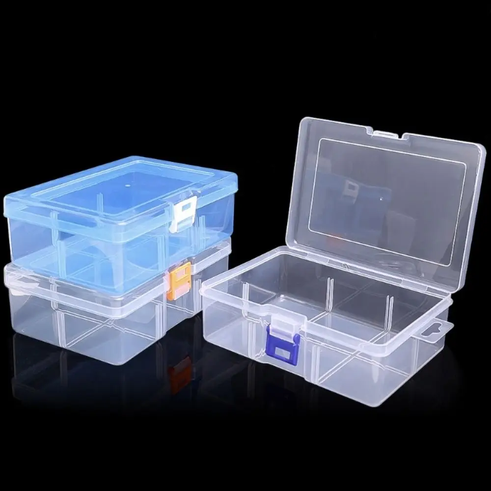 1Pcs Component Tools Jewelry Display Box Transparent Screw Sewing Cases Practical Toolbox Dustproof Large Capacity