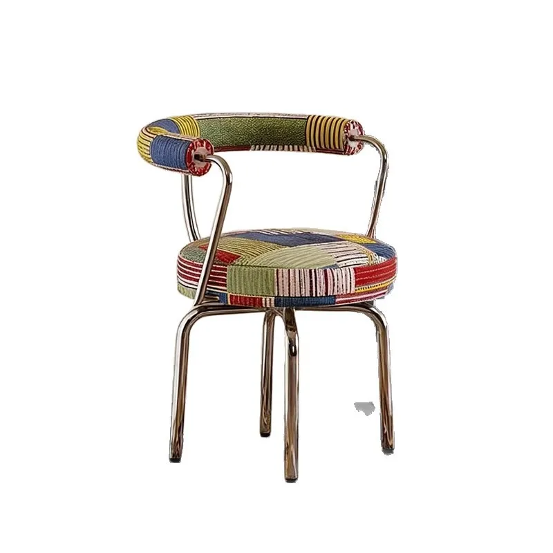 

Rust steel homestay, milk tea shop, café, home living room, dining room, high-end casual chairs, dining chairs