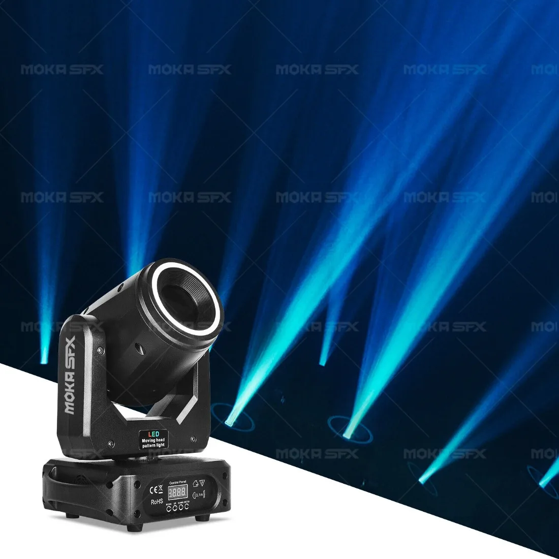 

HI 150W Disco Beam Moving Head Light with Aperture Gobo DJ Light for Stage