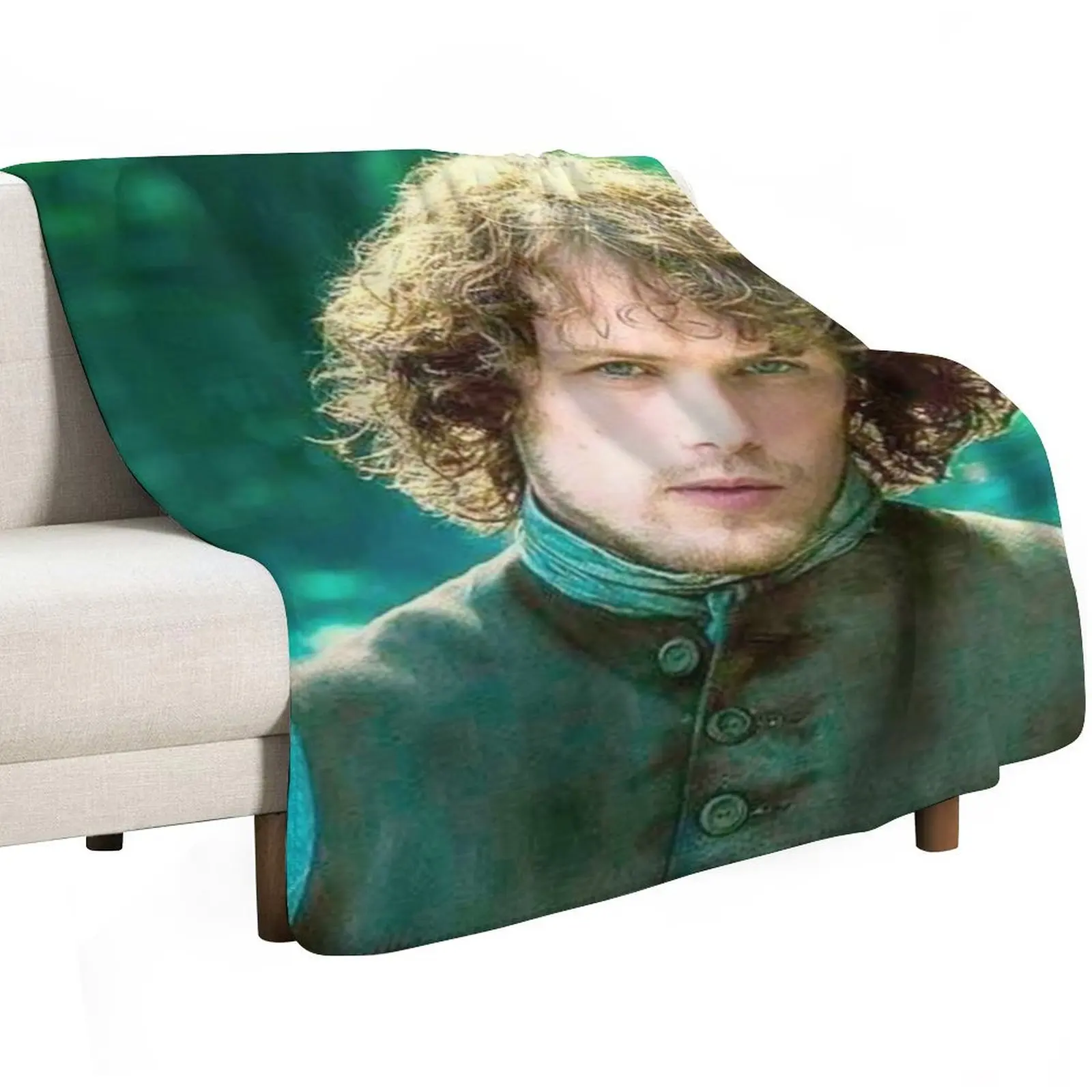 Sam Heughan Throw Blanket Fade Resistant Durable Throw Blanket