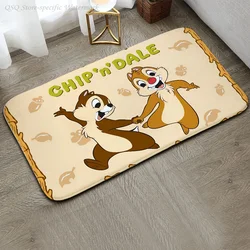 1pc MINISO Disney Chip 'n' Dale Floor Mat Anti-Slip Kitchen Bedroom Handmade Tufted Rug Carpet Living Room Entrance Rug