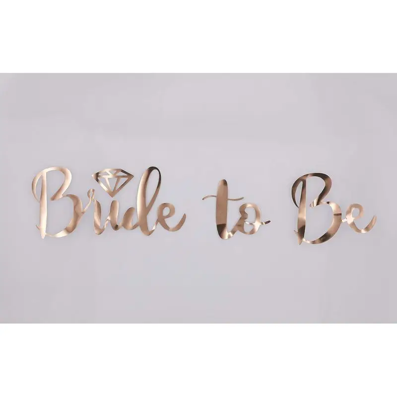PESENAR Rose Gold Print Bride to be Veil for Bachelorette Party Supplies Bridal Shower Wedding Decorations