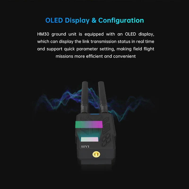 SIYI HM30 Long Range Full HD Digital Image Transmission FPV System 1080p 60fps 150ms SBUS PWM Mavlink Telemetry OSD 30KM CE FCC