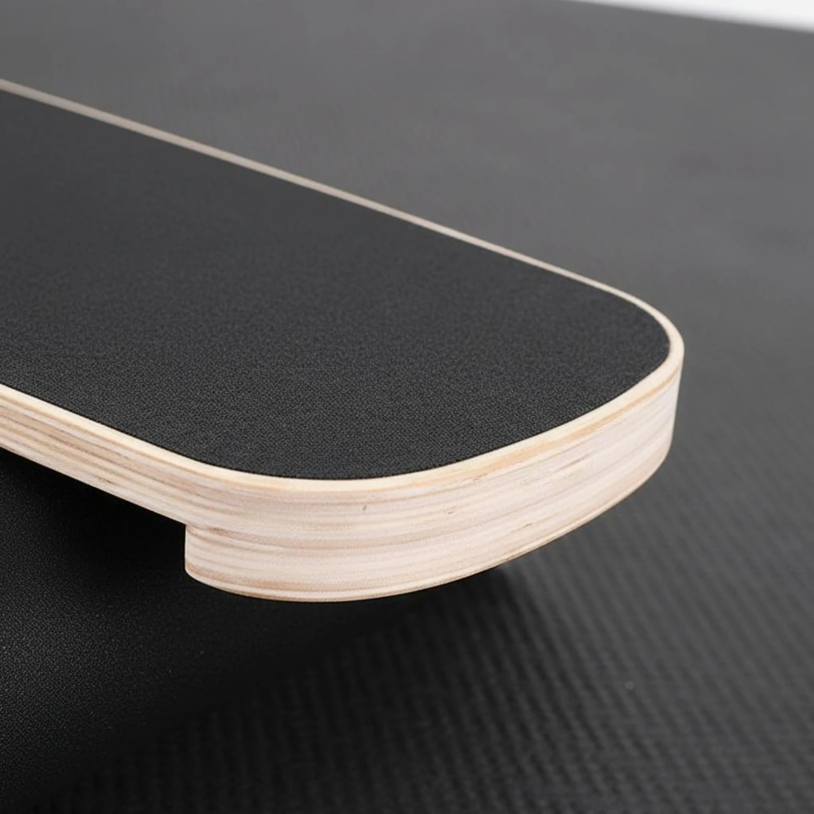 Wooden Balance Board Textured Top Roller Balance Board Fitness Gear Natural Wood Layered Edges for Surfing Practice - view 5