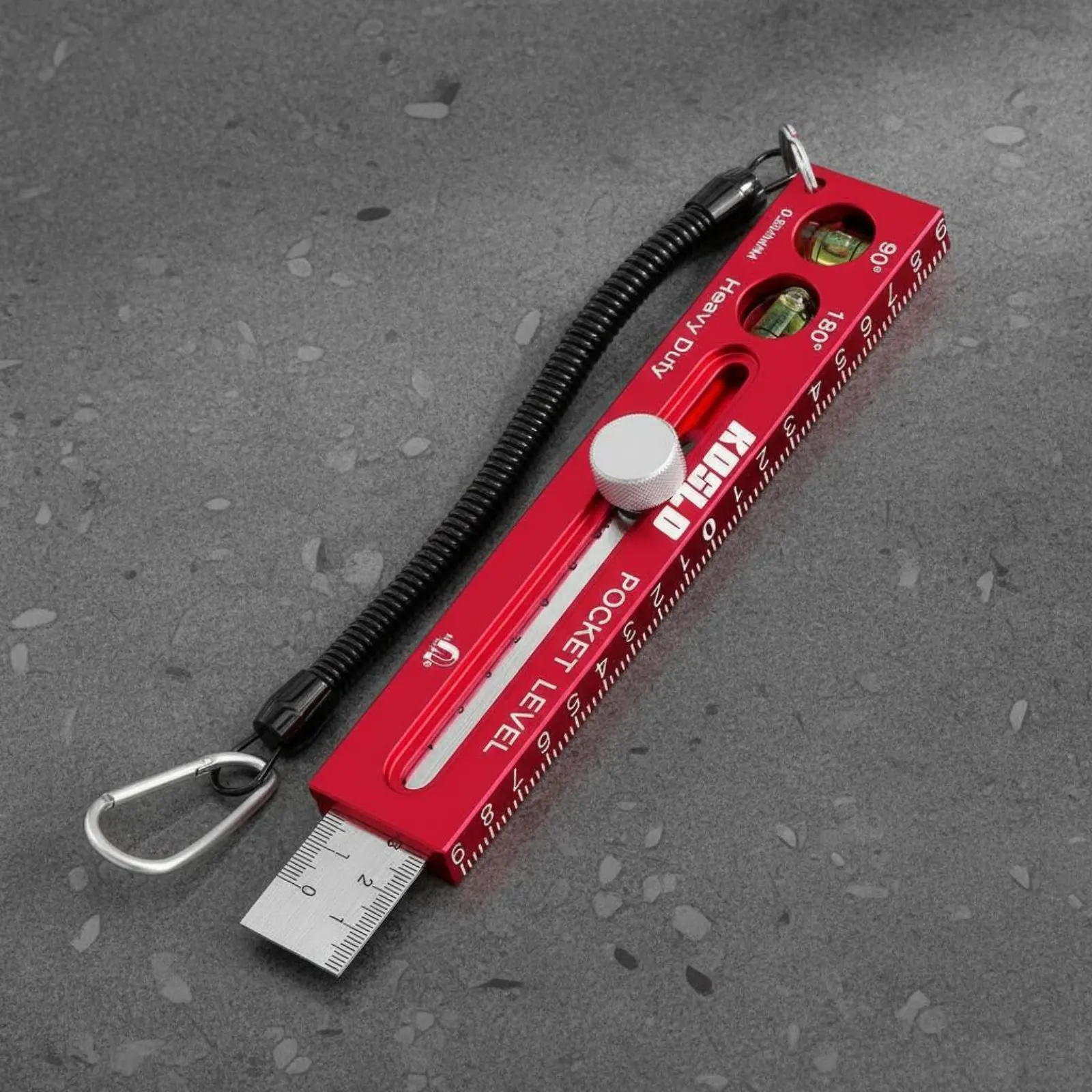 Attractive Level Ruler Multi-Functional Attractive Marking Ruler Aluminum Alloy Marking Gauge Dual Scale Hand Tool Precision - view 5