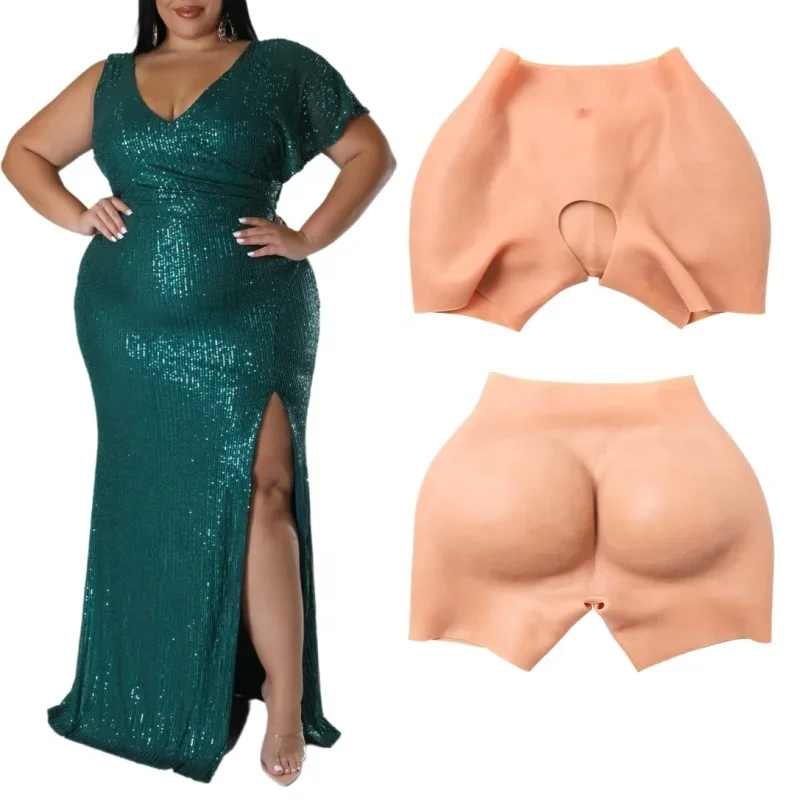 Plus Size 4XL Silicone Huge Bum And Hips Panties Butts And Hips Silicone Buttocksto Inject Body Shaper Underwear For Women