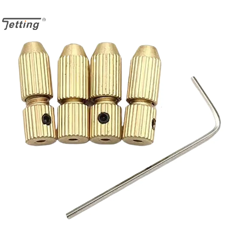 Mini Drill Collet Chuck 2.0mm Shaft Hole Brass Motor Shaft Clamp Brass Chucks Adapter For Power Tool Accessory Tool Set