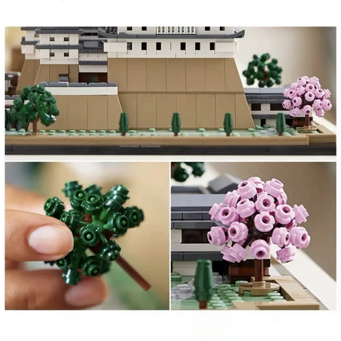 21060 arquitetura himeji castelo conjunto marcos coleção modelo kit de construção para adultos jardinagem criativa brinquedo cultura japonesa