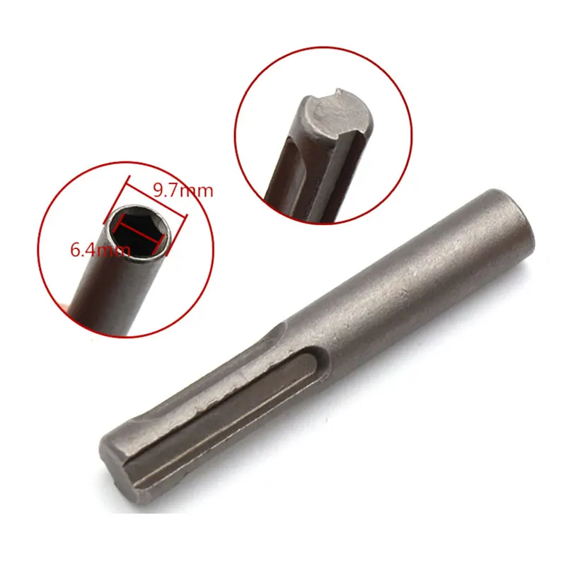 Binoax 2 stücke 1/4 "Hex Schaft Bohrer Chuck Adapter SDS Konverter Adapter Mutter Auswirkungen Fahrer Set Für Bohren werkzeuge