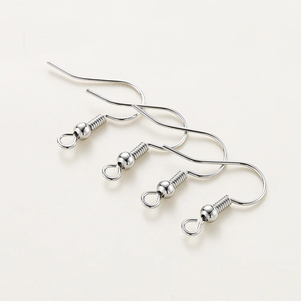 

30 шт./лот, 20x17 мм, золотые и серебряные застежки-крючки для серег, фурнитура для изготовления украшений своими руками, железные бусины-шармы, основы для серег