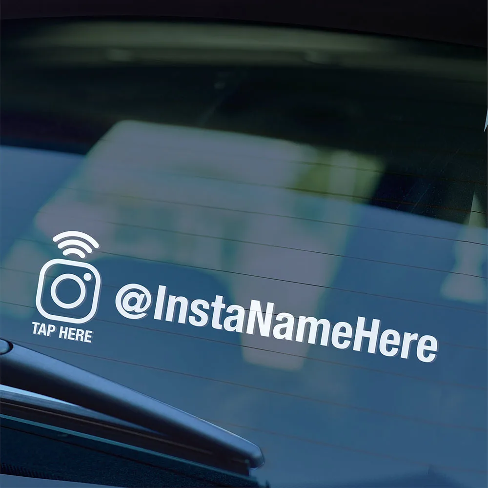 مخصص جعل INSTAGRAM QUICKTAPS نوافذ السيارات ملصقات الوسائط الاجتماعية علامة نافذة السيارة الوفير شارات الفينيل