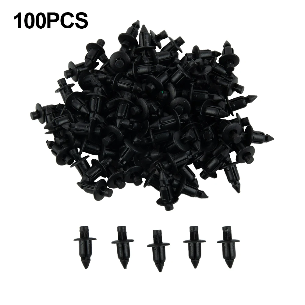 100pcs/pack Plastic Bicycle Fairing Rivet Setting Panel Fastener Clips For Honda For Suzuki For Kawasaki Fastener Clips