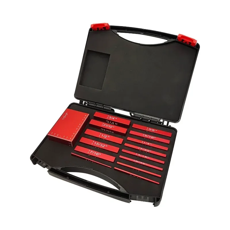 

New Woodworking Measuring Block Adjustable Height Ruler Gauge Table Saw Measuring Pad Block