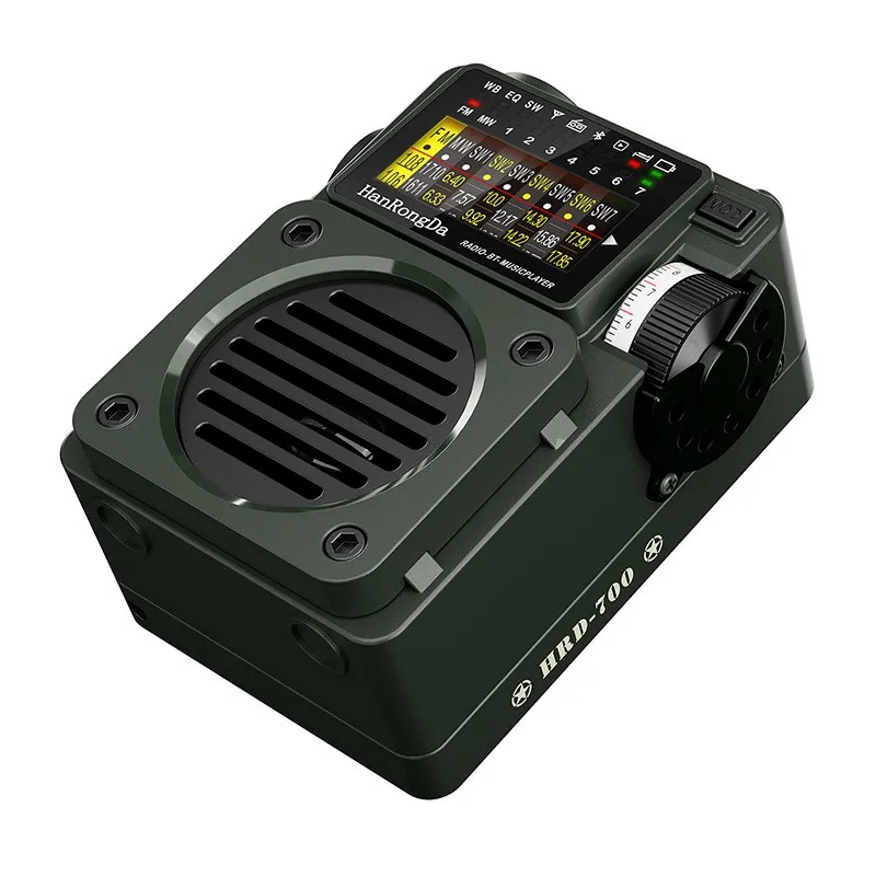 

HRD-700 Portable Radio Full Band Receiver for FM/AM/SW/WB Blue-tooth Music Player World Band Coverage