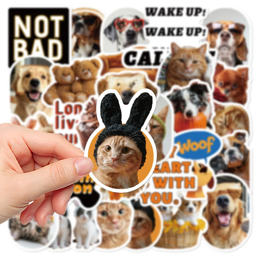 

15/30 шт., милые животные, кошки, собаки, INS, мультяшные наклейки, наклейки, игрушки, сделай сам, чемодан, скейтборд, телефон, багаж, велосипед, наклейки, подарок