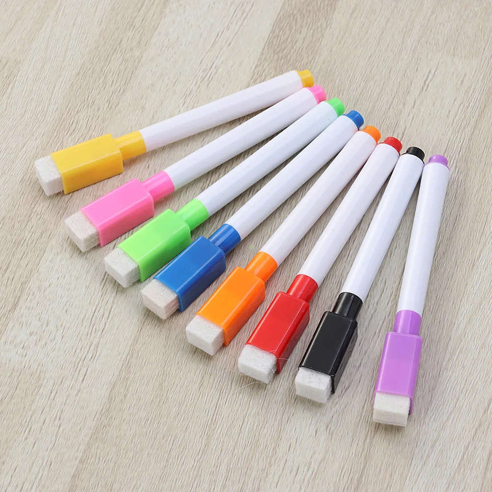 

40pcs Whiteboard Markers Colorful Plastic Magnetic Erasable Teacher Pen Classroom Office Student DIY Gifts