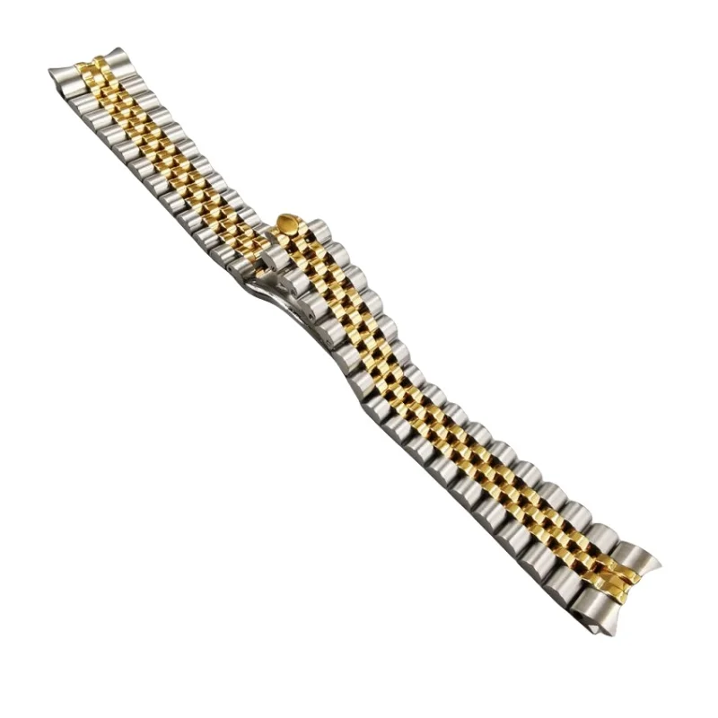 20mm Jubilee chiusura nascosta cinturino in acciaio inossidabile argento oro adatto per bracciale di ricambio RLX 116200 116233 116234