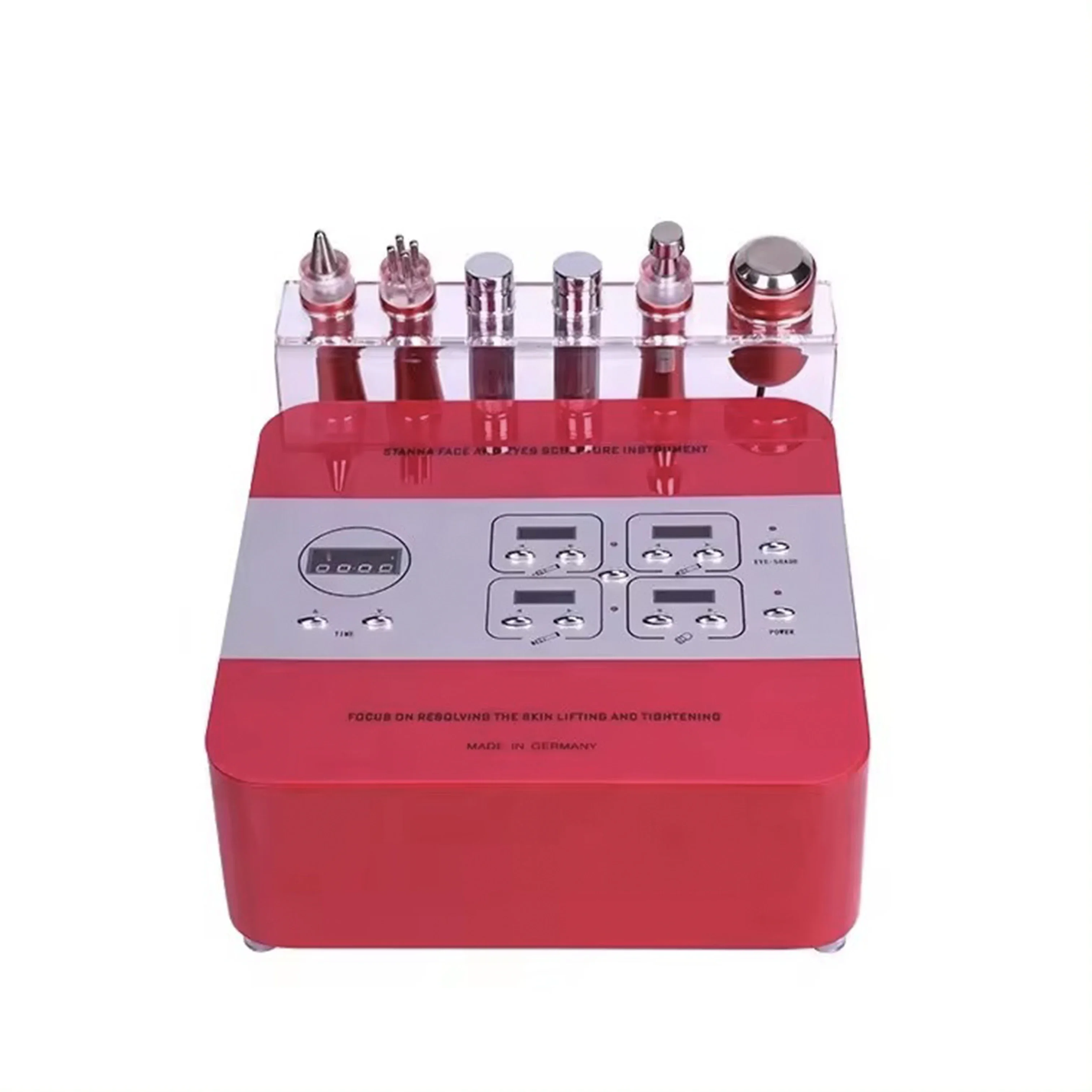 

Portable Ultrasound Oxygen Facial Skin Care Beauty machine 6 handles Face and Eyes Sculpture Machine