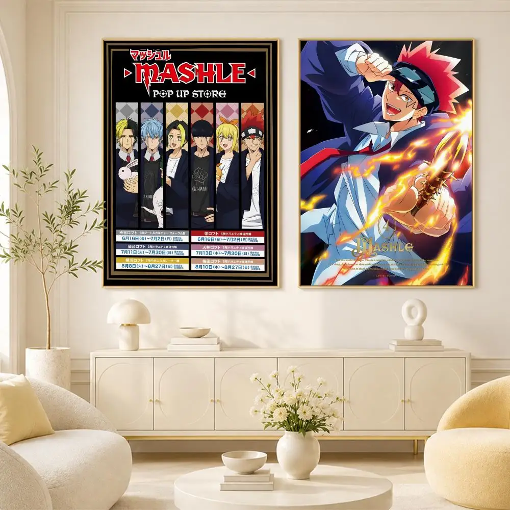 Mashle Magic and Muscles Anime Poster Room Home Decoration Interior Wall Art Printing Garage Posters Gift view 2