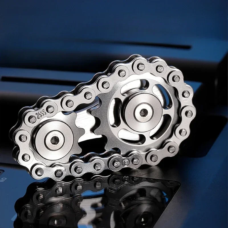 

Gear Chain Fidget Spinner Chain Tooth Flywheel Fingertip Decompression Toy Gift First Choice Romantic Man