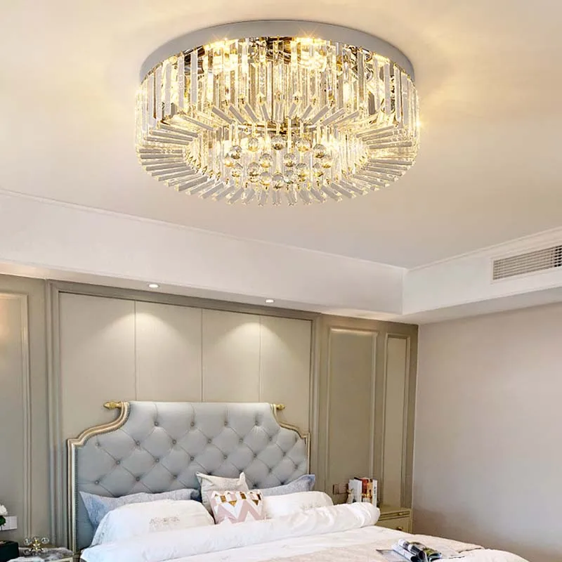 

Luxury high-grade new LED restaurant living room hall hotel lobby lamps and lanterns senior sense of crystal ceiling light