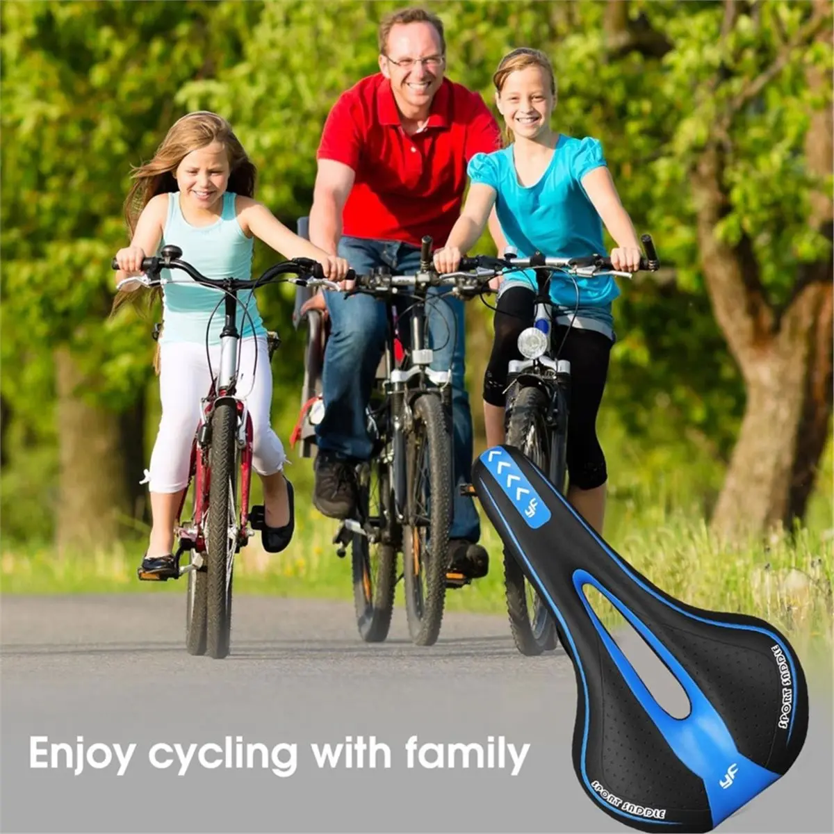 618 Mega Sale YaFee Bicycle Saddle MTB Mountain Road Bike Seat Bike Seat Breathable Comfortable Bicycle Seats for Men and Women