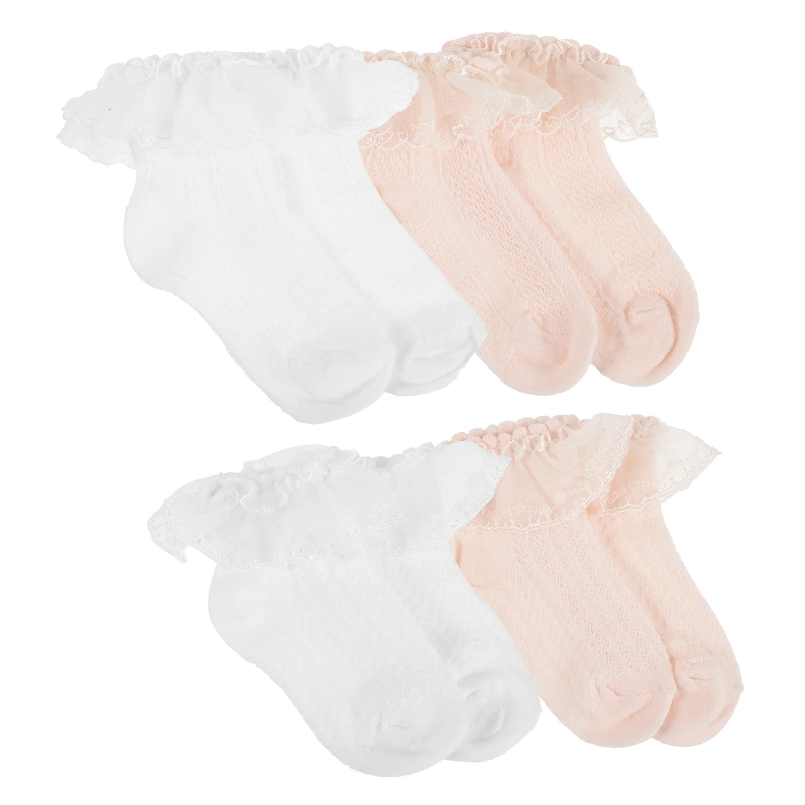 Chaussettes courtes en maille et dentelle pour bébés filles, mignonnes, confortables et respirantes, pour voyage, cadeau de spectacle
