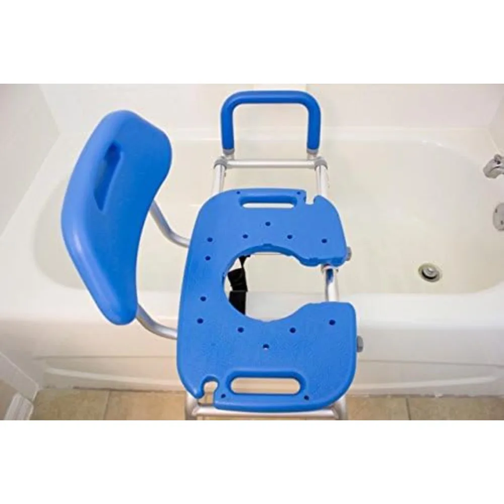 Tabouret de douche coulissant avec modules, chaise de douche avec siège letonisé et course extra longue, chaise de douche market, transfert de la baignoire aux toilettes