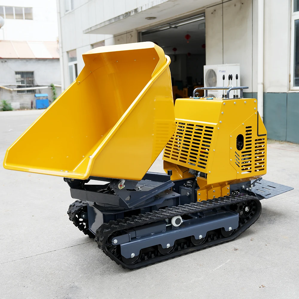 1200kg Hydraulic Rotation Mini Crawler Dumper YH-1200 1.2Ton Tracked Self-unloading Dump Truck With 180° Rotatable Hopper