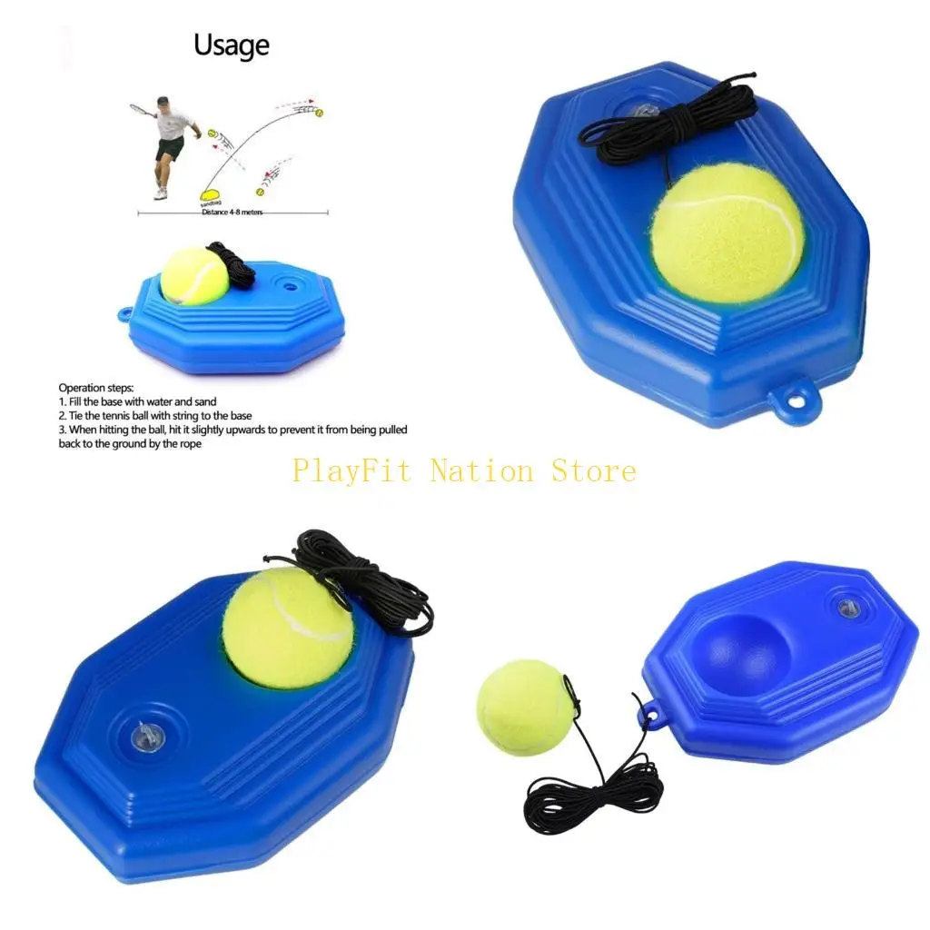 

242F Tennis Trainer Rebounds Ball Set Self-Practice Rebounds Tennis Trainer Durable