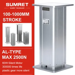 Lifting Column Table 12V 24V 100MM 200MM 300MM 400MM 500MM 600MM 700MM 800MM 900MM 1000MM Stroke For Adjustable Height Desk
