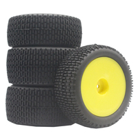 RS Wear-Resistant Off Road Tires Plastic Wheel Rim Rubber Tyre for 1:10 RC Car HSP 94107 94166 94106 94155 Tamiya Wltoys 144001