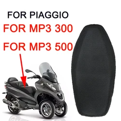 Para PIAGGIO MP3 300 MP3 500, funda protectora para cojín de asiento de malla transpirable para motocicleta, funda aislante para asiento, funda protectora para cintura