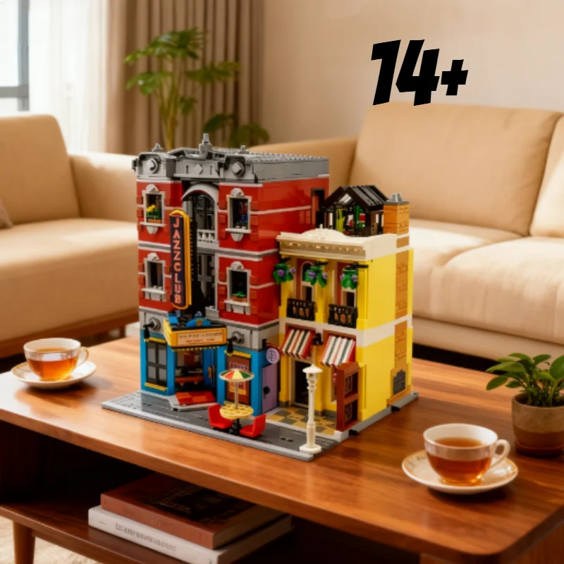 Nuevo en Shock 2899 Uds. Serie de escenas callejeras decoración del hogar juego de bloques de construcción Modulares adecuado tanto para niños regalo de Navidad