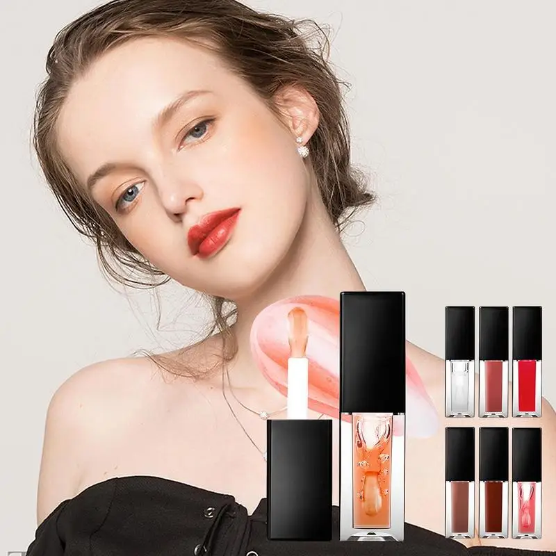 Lip Gloss Oil Set 7 Colors Shiny And Moisturizing Transparent Lip Oil Gloss Lip Lacquer For Daily Lip Makeup Lip Stain For Lip