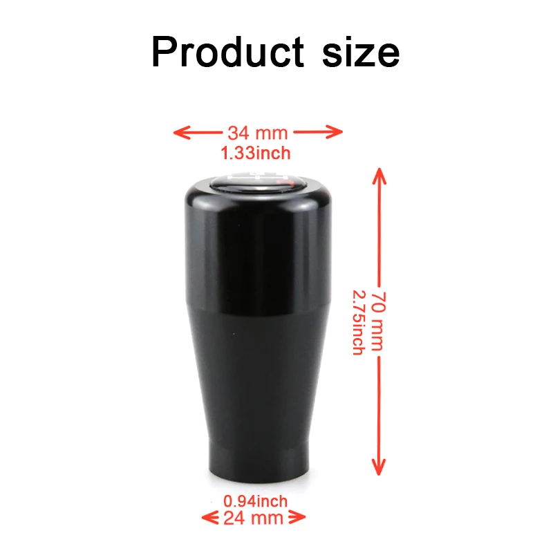 Classic Style Universal Racing 5 Speed Car Gear Shifter Knob Manual Automatic Gear Shift Knob Shift Lever Included Adapter