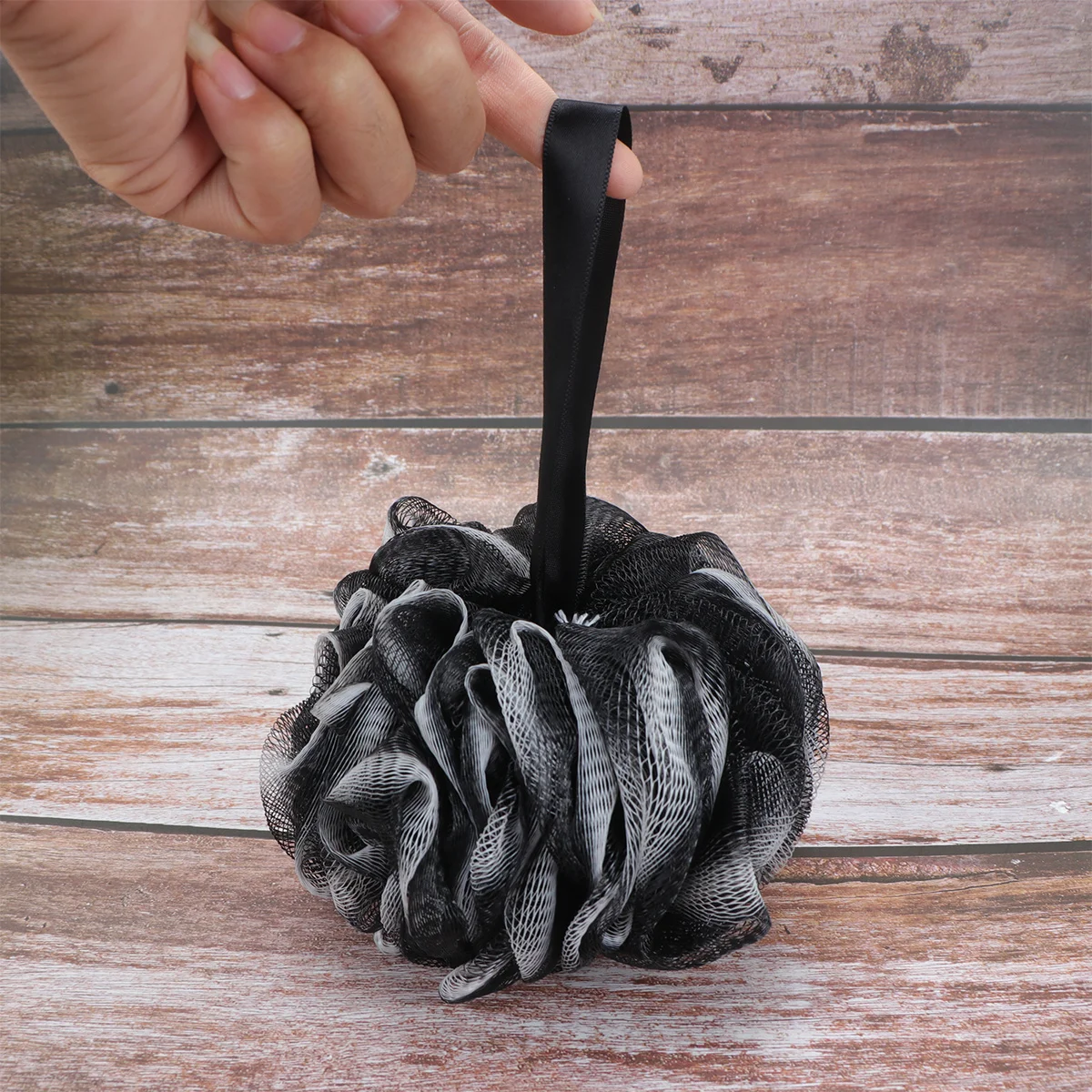 2 قطعة كرة استحمام الخيزران الفحم شبكة دش الغسيل حبل معلق الجسم نظيفة تقشير مهدئا العناية بالبشرة سبا كرة استحمام