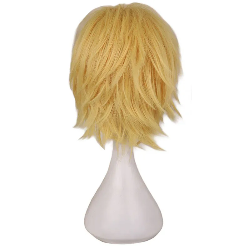 Synthetic Hair Axis Powers Hetalia Tino Vainaminen Style Male Blonde Short  Cosplay Wig image 4
