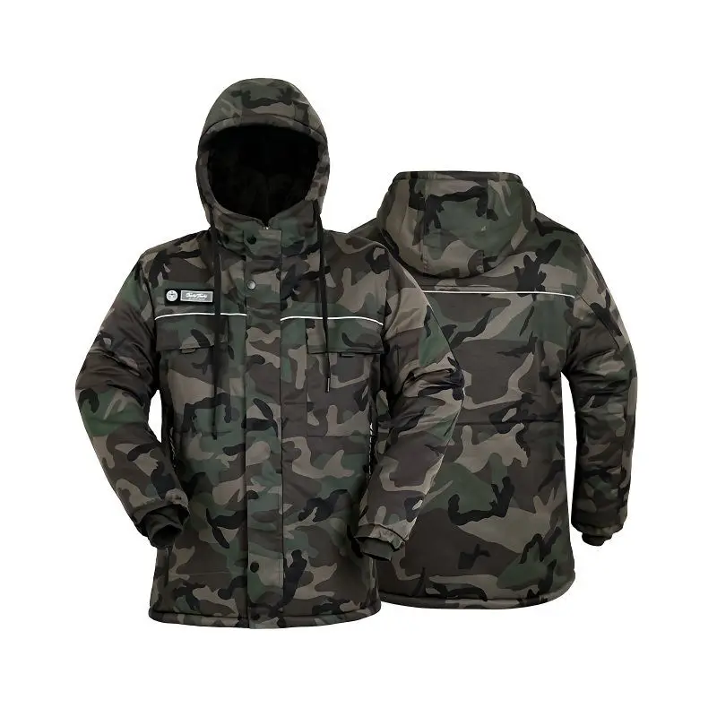 Vêtements de travail en coton camouflage Thiened Fce pour hommes, imperméables et résistants au froid, pour l'hiver, protection contre le froid