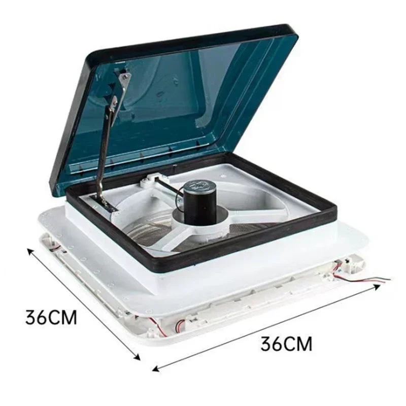 

New Rv Ventilation Bathroom White Overhead Powerful Silent Exhaust Two-way Roof Exhaust Fan