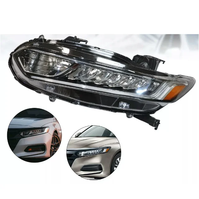 10th Gen LED Low Version Headlight Assembly 2018-2022 USA Version Front Auto Lamp