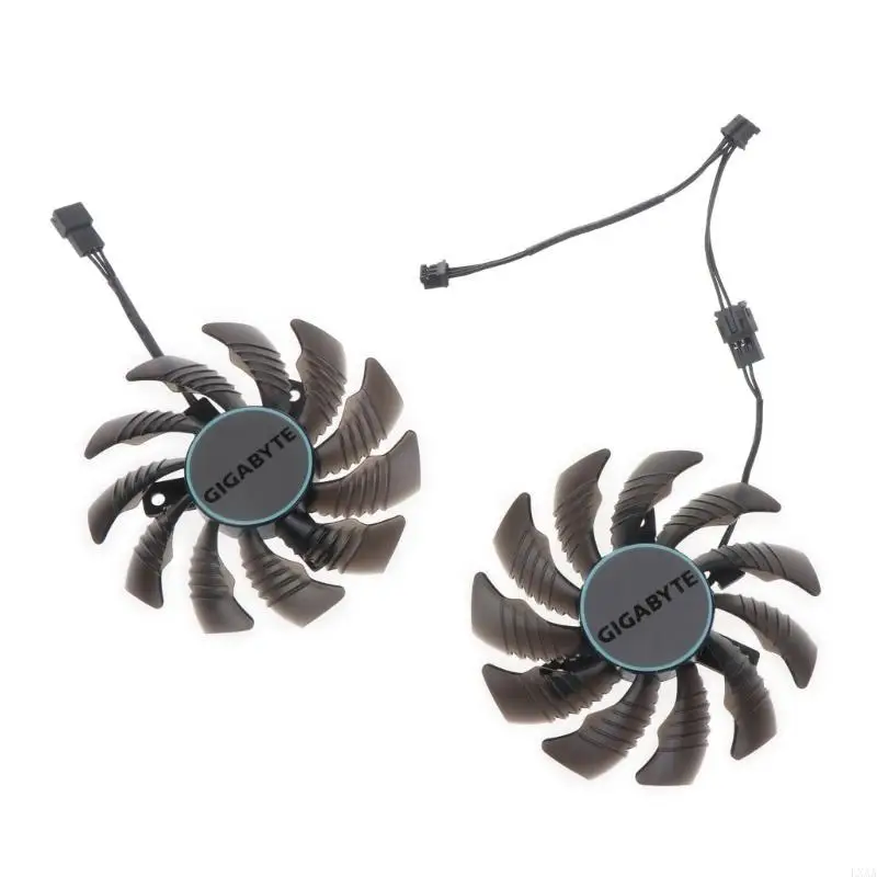 LXAA 1/2PCS 75mm 그래픽 카드 냉각 팬 PLD08010S12HH 기가바이트용 12V 0.35ACooler