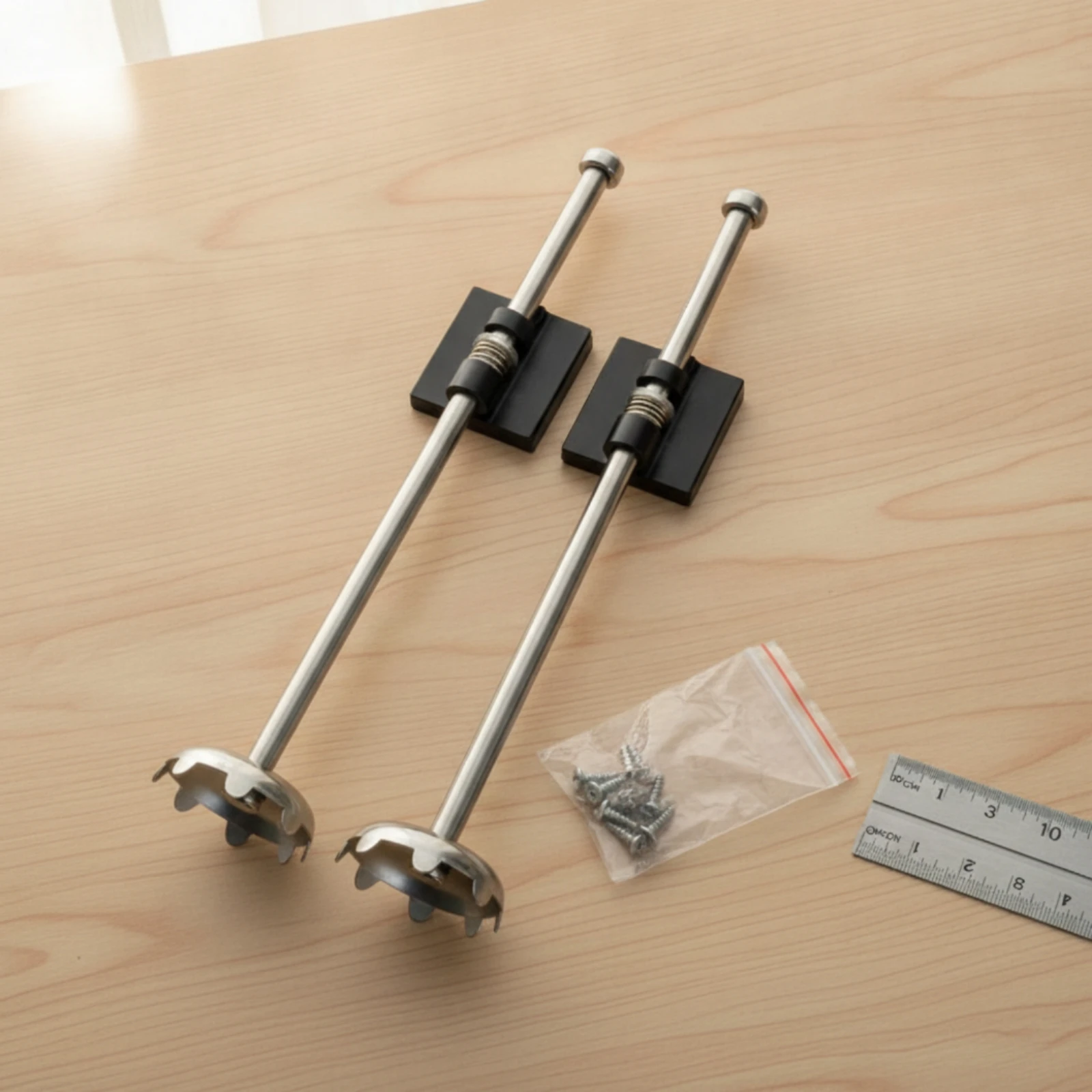 2 Pieces Telescopic Support Legs with Hardware Detachable Fishing Box Legs Stabilizer Leg Heavy Duty High Strength for Anglers