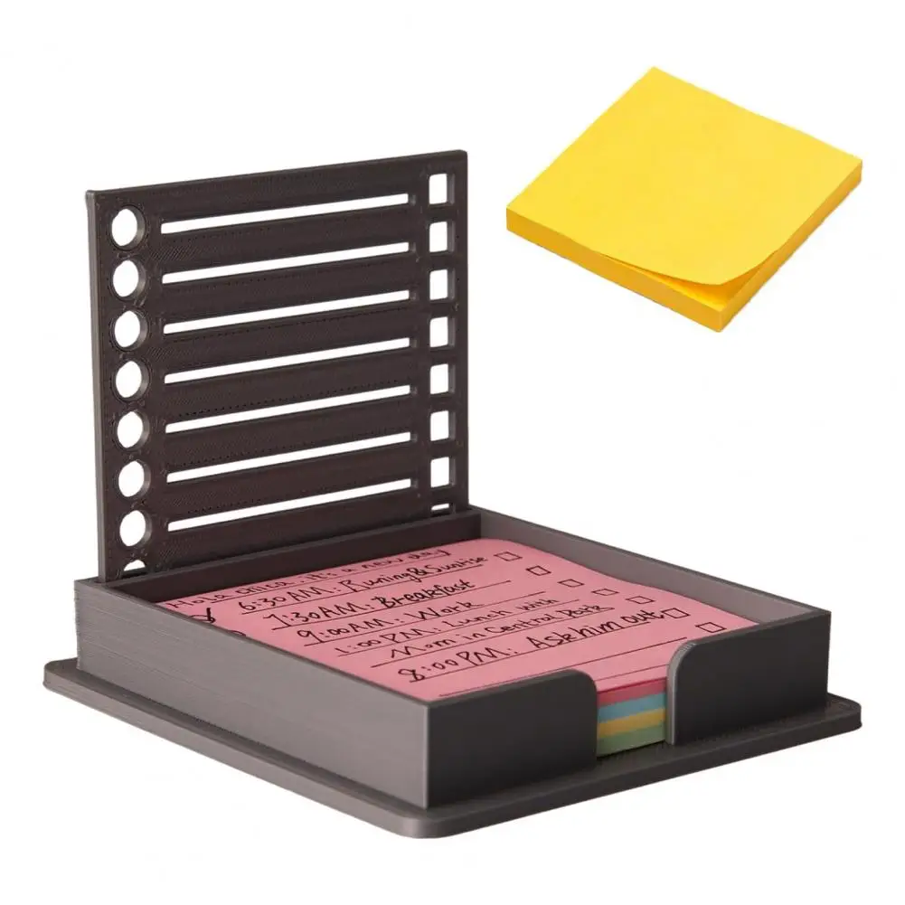 

Beginner Notes Pack Waterproof Acrylic Sticky Note Holder with Stencil Dispenser Portable Self-sticky Note Pad for On-the-go