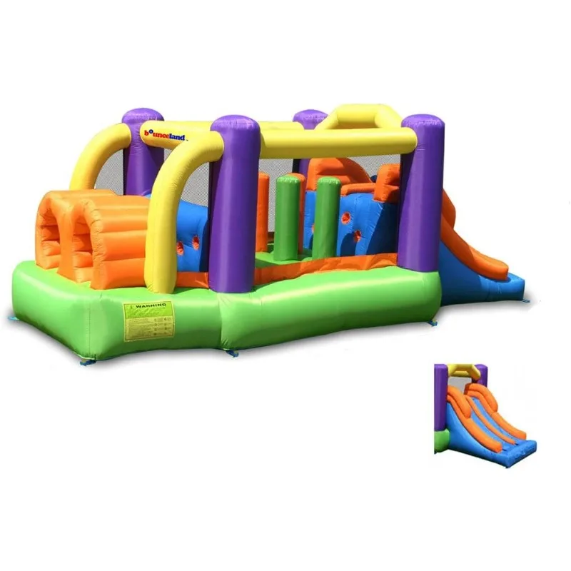 House Inflatable Bouncer Obstacle Pro-Racer Combo Slides