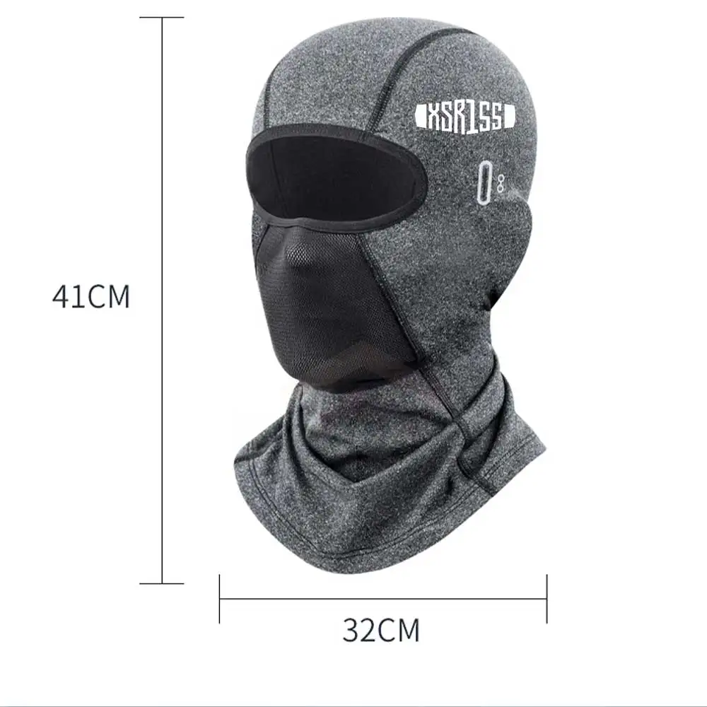 For yamaha XSR155 Winter Warm Cycling Cap for Men Bicycle Motorcycle Balaclava Windproof Sports Scarf Velvet Bike Face Cover