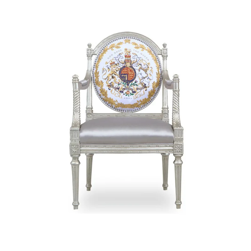 

Neoclassical Furniture Living Room Sofa Chair Leisure Single Sofa Chair