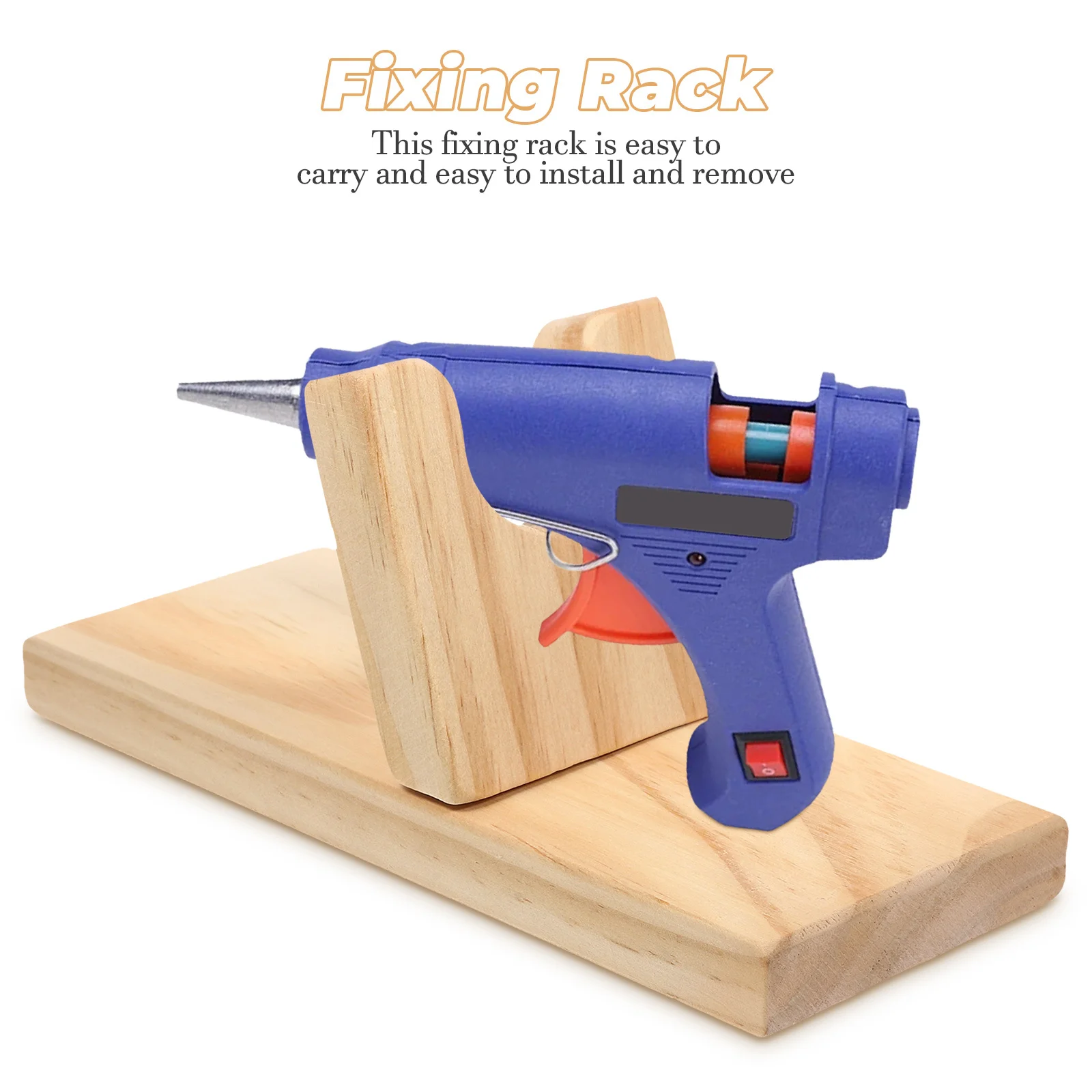 

Craft Holders Accessory Stand Rack Shelf Crafts Adhesive Glue for Crafting Hair Hot Stands