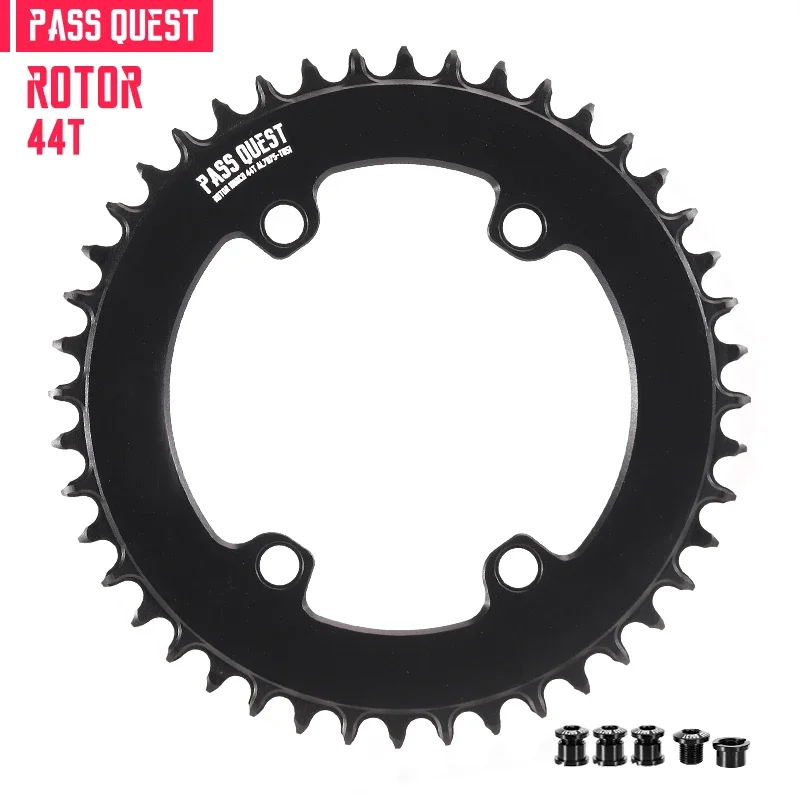 PASS QUEST 110BCD smal breed kettingblad voor rotor AERO crankstel 40T-60T rond weg zwart 9-12 versnellingen kinnenwiel