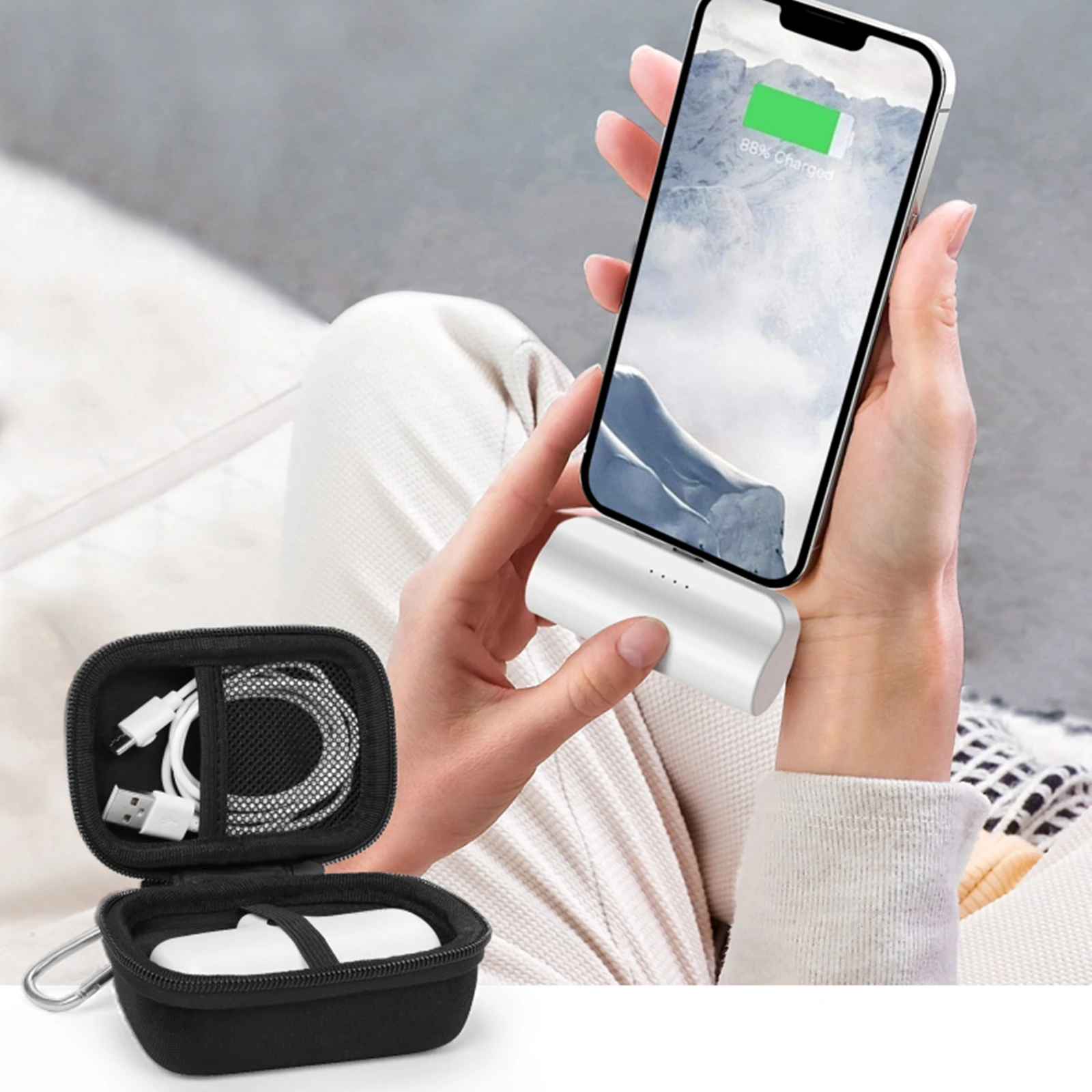 Bolsa de almacenamiento para iWALK Mini/para iWALK LinkPod 3350mAh/4500mAh/4800mAh, baterías portátiles pequeñas.